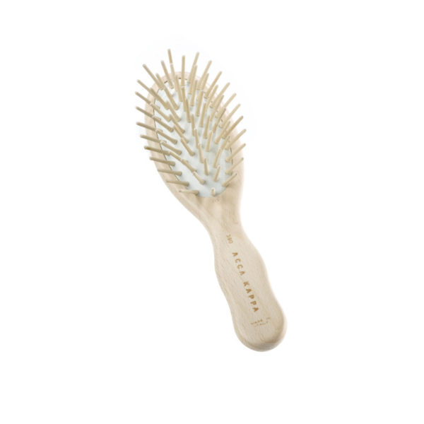 Acca Kappa Spazzola Per Capelli Da Viaggio Faggio Natura Ovale Piccola