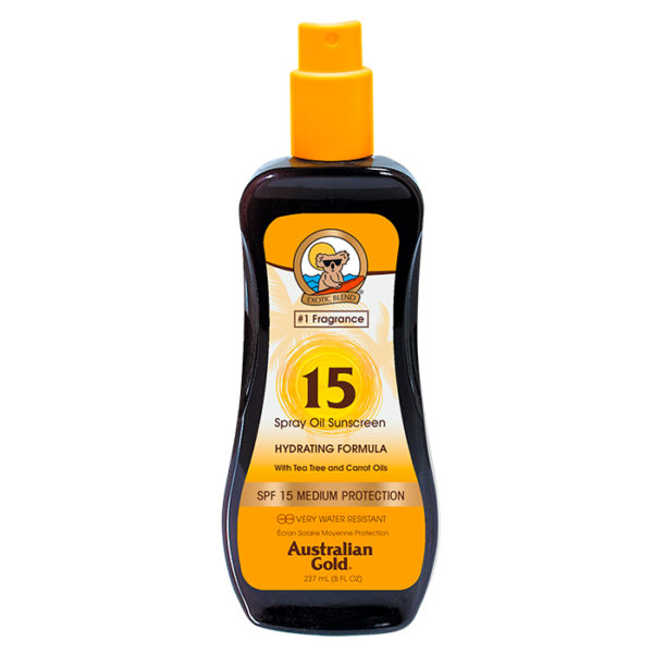 Australian Gold Protezione Solare Spf 15 Spray Oil With Carrot Oil 237ml