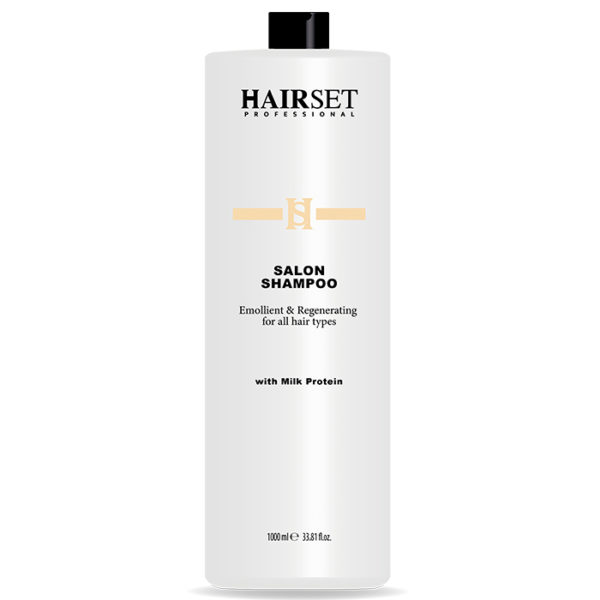 Hair Set Salon Shampoo 1000ml - Rigenerante Con Proteine Del Latte