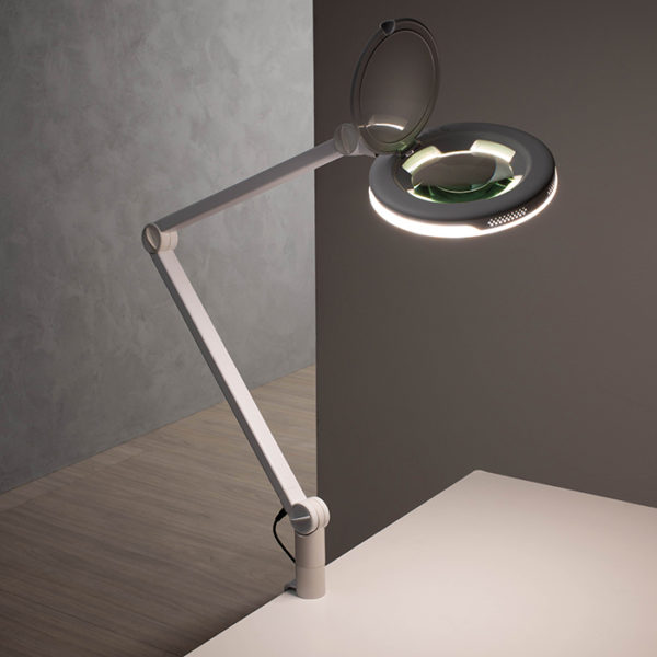 Lampada Lente 5d Led Air Touch Da Tavolo Con Morsetto - immagine 3
