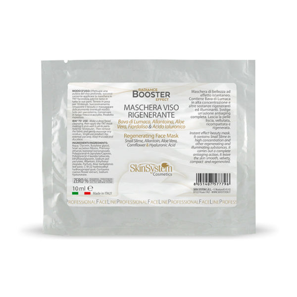 Skin System Booster Rigenerante Maschera Viso Bava Di Lumaca 10ml